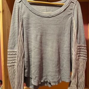 We The Free Charcoal Knit Pullover